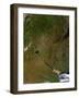 Satellite View of Argentina-Stocktrek Images-Framed Photographic Print