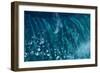 Satellite view of Atlantic Ocean near Elethura, Bahamas-null-Framed Photographic Print