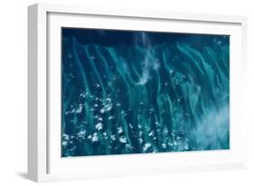 Satellite view of Atlantic Ocean near Elethura, Bahamas-null-Framed Photographic Print