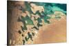 Satellite view of Balkan coastal area of Turkmenistan-null-Stretched Canvas