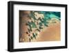 Satellite view of Balkan coastal area of Turkmenistan-null-Framed Photographic Print