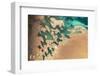 Satellite view of Balkan coastal area of Turkmenistan-null-Framed Photographic Print