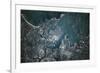 Satellite view of Boston, Massachusetts, USA-null-Framed Photographic Print