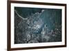 Satellite view of Boston, Massachusetts, USA-null-Framed Photographic Print