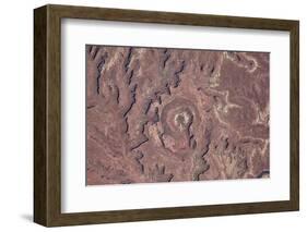 Satellite view of canyons near Moab, Canyonlands National Park, San Juan County, Utah, USA-null-Framed Photographic Print