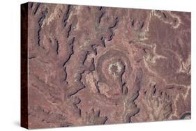 Satellite view of canyons near Moab, Canyonlands National Park, San Juan County, Utah, USA-null-Stretched Canvas