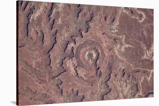 Satellite view of canyons near Moab, Canyonlands National Park, San Juan County, Utah, USA-null-Stretched Canvas