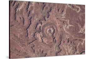 Satellite view of canyons near Moab, Canyonlands National Park, San Juan County, Utah, USA-null-Stretched Canvas