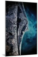 Satellite view of Cape Canaveral, Brevard County, Florida, USA-null-Mounted Photographic Print