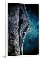 Satellite view of Cape Canaveral, Brevard County, Florida, USA-null-Framed Photographic Print