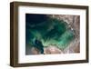 Satellite view of Caspian Sea and Coastal Area, Kazakhstan-null-Framed Photographic Print