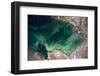 Satellite view of Caspian Sea and Coastal Area, Kazakhstan-null-Framed Photographic Print