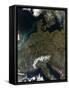 Satellite View of Central Europe-null-Framed Stretched Canvas