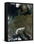 Satellite View of Central Europe-null-Framed Stretched Canvas