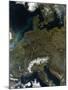 Satellite View of Central Europe-null-Mounted Photographic Print