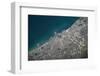 Satellite view of Chicago at the coast of Lake Michigan, USA-null-Framed Photographic Print