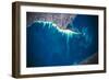 Satellite view of city at lake side, Great Lakes, North America-null-Framed Photographic Print
