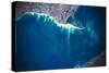 Satellite view of city at lake side, Great Lakes, North America-null-Stretched Canvas