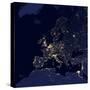 Satellite View of City Lights in Several European and Nordic Cities-null-Stretched Canvas
