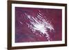 Satellite view of clouds over desert, Costellos, Northern Territory, Australia-null-Framed Photographic Print