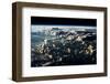 Satellite view of clouds over Earth-null-Framed Photographic Print