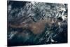 Satellite view of clouds over French Guiana Region-null-Stretched Canvas