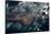 Satellite view of clouds over French Guiana Region-null-Stretched Canvas