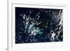 Satellite view of clouds over Gulf of Mexico-null-Framed Photographic Print