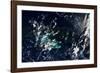 Satellite view of clouds over Gulf of Mexico-null-Framed Photographic Print