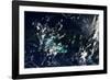 Satellite view of clouds over Gulf of Mexico-null-Framed Photographic Print