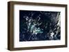 Satellite view of clouds over Gulf of Mexico-null-Framed Photographic Print