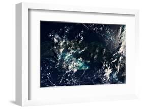 Satellite view of clouds over Gulf of Mexico-null-Framed Photographic Print