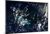 Satellite view of clouds over Gulf of Mexico-null-Mounted Photographic Print