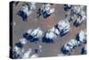 Satellite view of clouds over landscape, Kyzylorda Province, Kazakhstan-null-Stretched Canvas