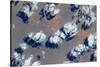 Satellite view of clouds over landscape, Kyzylorda Province, Kazakhstan-null-Stretched Canvas