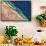 Satellite view of coastal area at Red Sea, Yanbu AL Bahr, Al Madinah Province, Saudi Arabia-null-Framed Stretched Canvas displayed on a wall