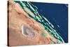 Satellite view of coastal area at Red Sea, Yanbu AL Bahr, Al Madinah Province, Saudi Arabia-null-Stretched Canvas