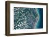 Satellite view of coastal area, Belmonte, Bahia, Brazil-null-Framed Photographic Print