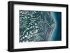 Satellite view of coastal area, Belmonte, Bahia, Brazil-null-Framed Photographic Print