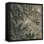 Satellite View of Copahue Volcano-null-Framed Stretched Canvas