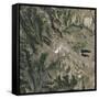 Satellite View of Copahue Volcano-null-Framed Stretched Canvas