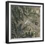 Satellite View of Copahue Volcano-null-Framed Photographic Print