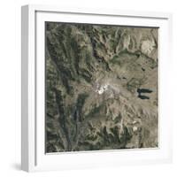 Satellite View of Copahue Volcano-null-Framed Photographic Print