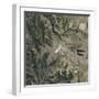 Satellite View of Copahue Volcano-null-Framed Photographic Print