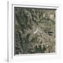 Satellite View of Copahue Volcano-null-Framed Photographic Print