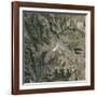 Satellite View of Copahue Volcano-null-Framed Photographic Print