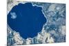 Satellite view of Crater Lake, Oregon, USA-null-Mounted Photographic Print