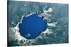 Satellite view of Crater Lake, Oregon, USA-null-Stretched Canvas