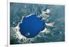 Satellite view of Crater Lake, Oregon, USA-null-Framed Photographic Print