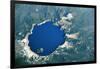 Satellite view of Crater Lake, Oregon, USA-null-Framed Photographic Print